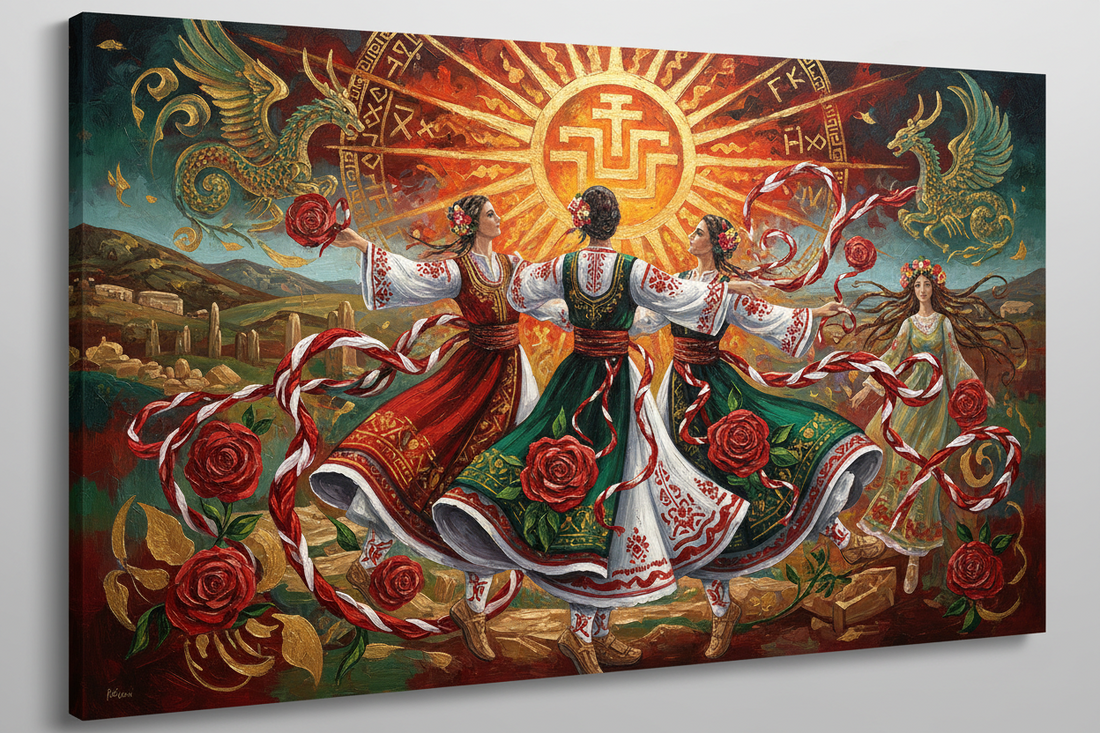 Bulgarian Folklore in Contemporary Painting: Symbols, Stories, and Meaning