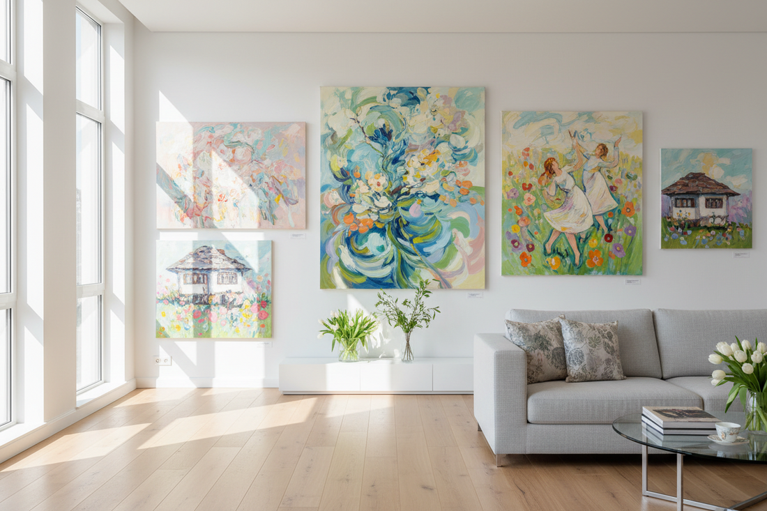 New Works Release: Contemporary Bulgarian Paintings for Spring Interiors