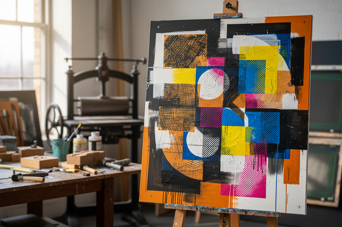 Printmaking Discipline in Painting: How Graphics Shape Modern Composition