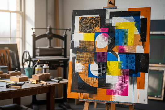 Printmaking Discipline in Painting: How Graphics Shape Modern Composition